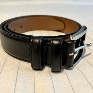 Allen Edmonds Black Wide Basic Dress Belt Size 40